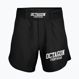 Pantaloncini da allenamento MMA da uomo Octagon Fight Wear nero/bianco