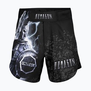 Pantaloncini da allenamento MMA da uomo Octagon Gladiator nero/multicolore