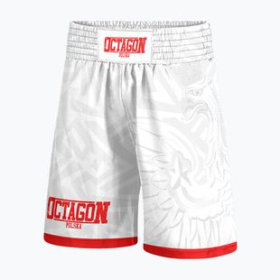 Boxer uomo Octagon Poland Bianco Rosso Bianco