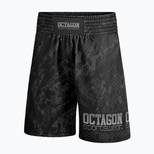 Boxer Octagon Geo Grunge nero da uomo