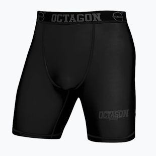 Pantaloncini a compressione da uomo Octagon Fight Wear, nero