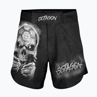 Pantaloncini da allenamento MMA da uomo Octagon Oldskull Fans nero/multicolore