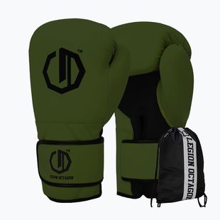 Guantoni da boxe Octagon Legion Enforcer + dark green bag