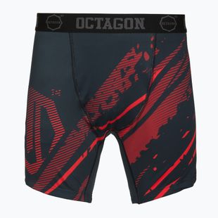 Pantaloncini da allenamento uomo Octagon Legion Escape black/red