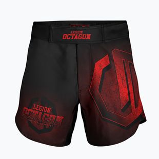 Pantaloncini da allenamento uomo Octagon Legion Conquest black/red