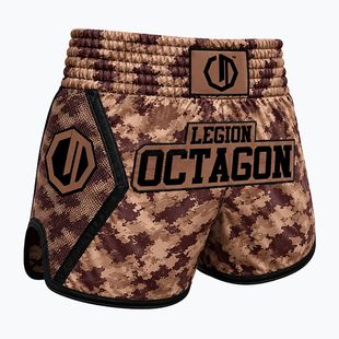 Pantaloncini da allenamento Octagon Legion Kickboxing/Muay Thai Premium desert storm