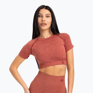 Maglietta da allenamento donna Gym Glamour Seamless Rashguard cherry