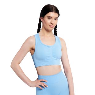 Reggiseno fitness Gym Glamour Push Up blu baby