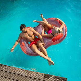 AQUASTIC ruota per il nuoto per 2 persone ASR-175R rosso