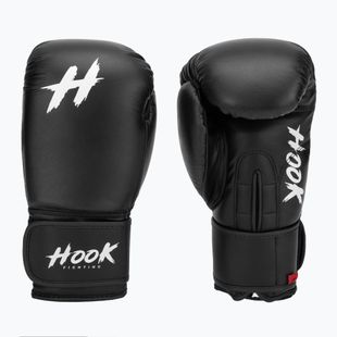 HOOK FIGHTING Ready to Fight Guanti da boxe in pelle neri