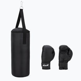 HOOK FIGHTING Set per il primo allenamento di boxe per bambini nero