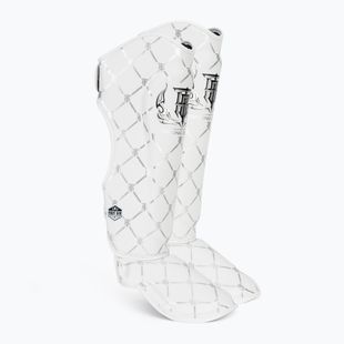 Protezioni per tibia e piede Top King Chain bianco/argento