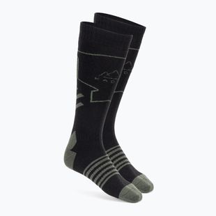 Calze da sci KADVA Skio nero/verde