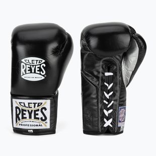 Guantoni da boxe Cleto Reyes Thumb in Cow Leather black/silver