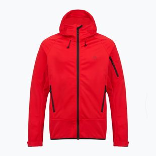 Felpa da trekking uomo KADVA Arix WP 5K/3K softshell ibrida rossa