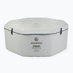 Piscina gonfiabile AQUASTIC ONSEN drop stitch 1400 l 186 cm grigia