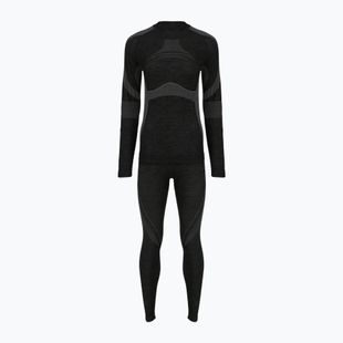 Completo intimo termico da uomo Woolcano SET1089 Czarny