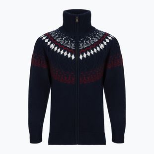 Maglione da uomo Woolcano SWT1093 Granatrowy/Kremowy