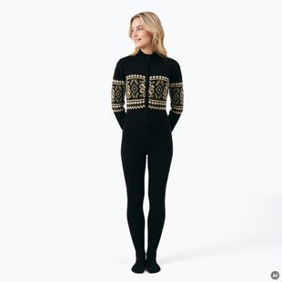 Tuta intera da donna Woolcano SWT1095 Czarny/Kremowy
