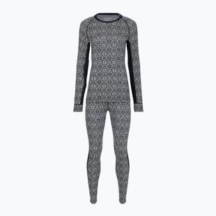 Completo di biancheria termica da donna Woolcano SET1109 Granatowy