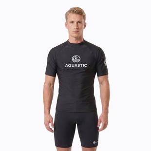 T-shirt da uomo AQUASTIC Rimos UV 50+ UPF black