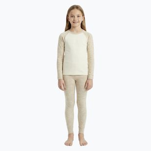 Set intimo termico per bambini WOOLCANO Merino SET0982 beige