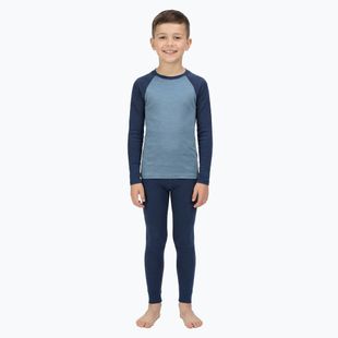 Set intimo termico per bambini WOOLCANO Merino SET0982 blue
