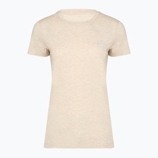 Maglietta da trekking da donna KADVA Merivra merino beige