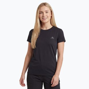 Maglietta da donna trekking KADVA TrailCore traspirante nera