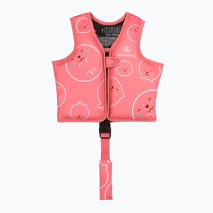 Gilet di galleggiamento per bambini AQUASTIC Junior rosa