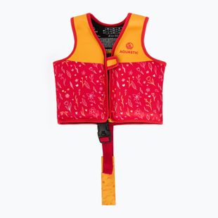 Gilet di galleggiamento per bambini AQUASTIC Junior rosa/giallo