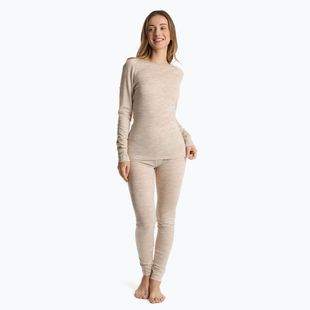 Set intimo termico donna LANA Merino 100% SET0543 beige