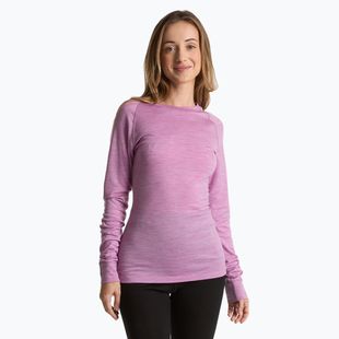 Felpa termica da donna WOOLCANO 100% Merino TOP0541 viola