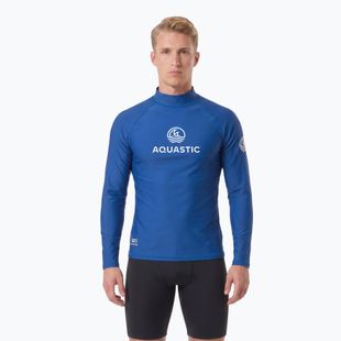 AQUASTIC UV 50+ UPF Rimos blu navy manica lunga da nuoto