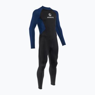 Muta da nuoto da uomo AQUASTIC Wavey LG 2 mm nero/blu