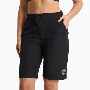 Pantaloncini da ciclismo da donna ATTABO Ryst 2in1 nero