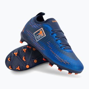 OneTeam Robero Teen FG/AG scarpe da calcio per bambini blu navy/arancio