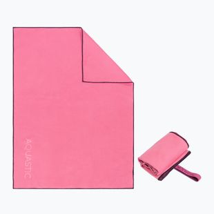AQUASTIC Havlu M asciugamano ad asciugatura rapida rosa