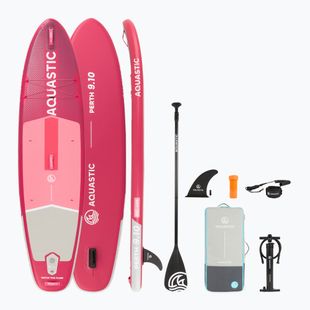 Set tavola SUP gonfiabile AQUASTIC Perth 9'10" pink
