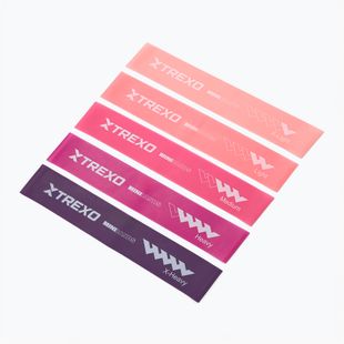 Set di gommini per esercizi XTREXO Mini Power Band TXO-B4Z053-ALL 5 pezzi multicolore