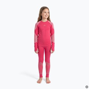 Completo di biancheria intima termica per bambini KADVA Frosty Jrg Set senza cuciture rosa