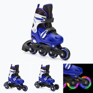 HUMBAKA Starjet LED pattini a rotelle per bambini 3in1 blu