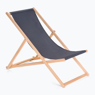 Lettino da giardino con regolazione KADVA LSR01310 grigio