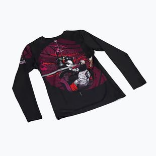 Ground Game Tsuru Warrior donna manica lunga rashguard nero/multi