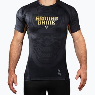 Ground Game Oni Samurai, rashguard da uomo nero/oro