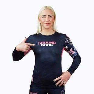 Ground Game Asami, rashguard a maniche lunghe da donna, multicolore