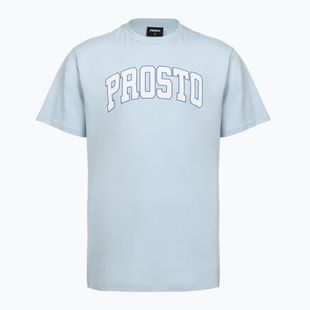 PROSTO College - Maglietta da uomo blu chiaro