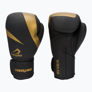 Guantoni da boxe Overlord Riven Gold nero
