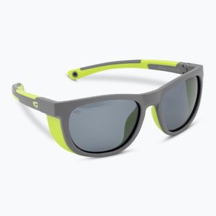 Occhiali da sole per bambini GOG Eden grigio opaco/giallo neon/fumo