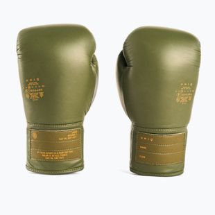 Guantoni da boxe classici UNIQ Laced Up color cachi